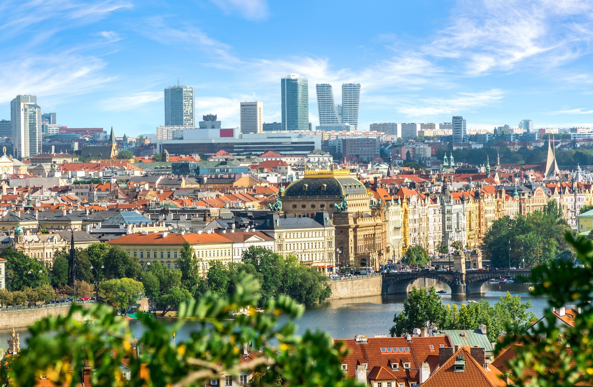 Skyscrapers in Prague